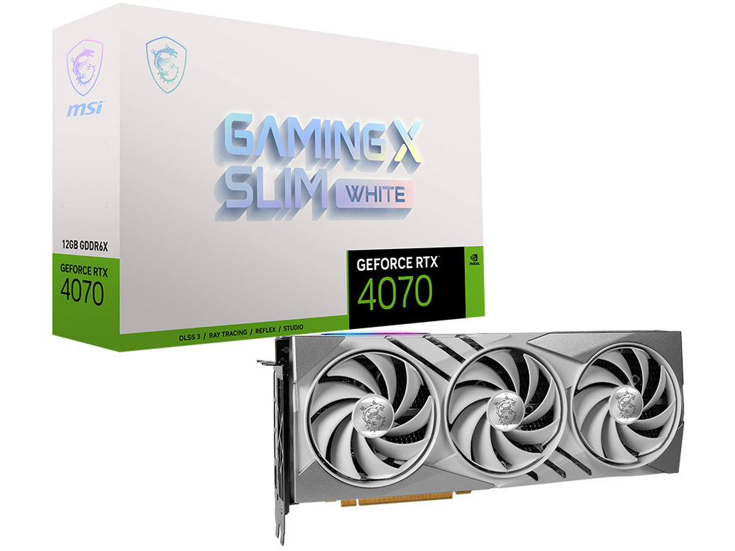 GeForce RTX 4070 GAMING X SLIM WHITE 12G