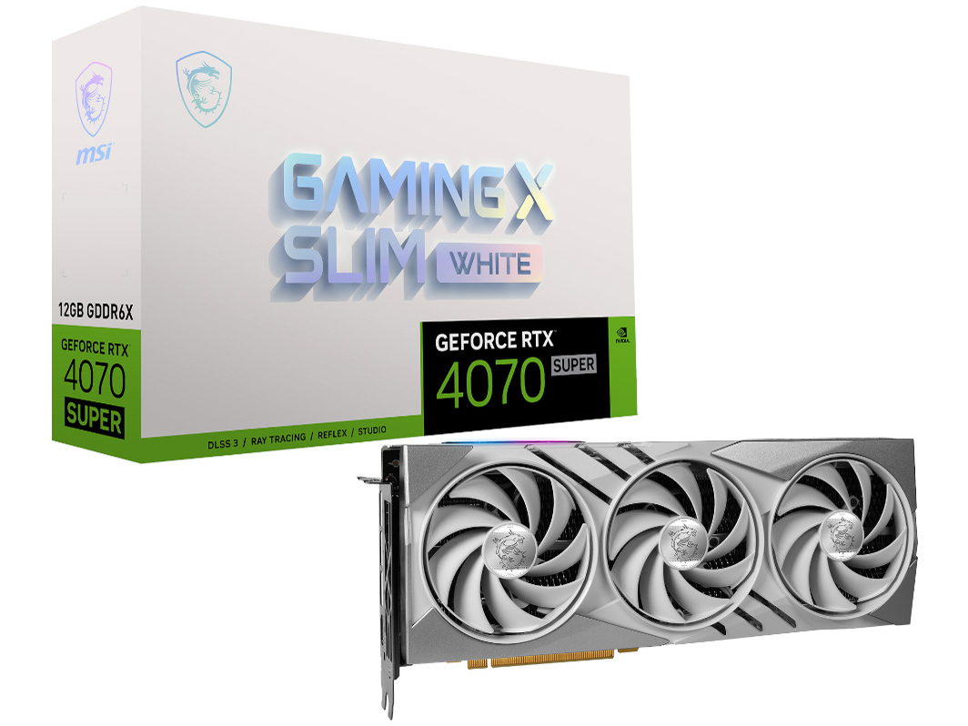 GeForce RTX 4070 SUPER 12G GAMING X SLIM WHITE