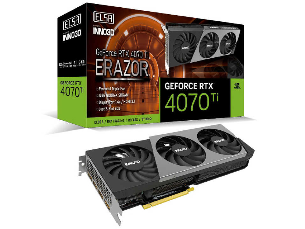 GeForce RTX 4070 Ti ERAZOR V2 GD4070T-12GEREZ2