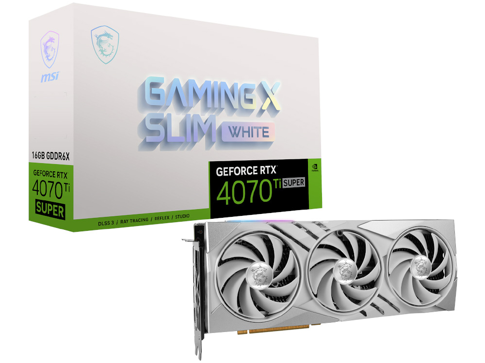 GeForce RTX 4070 Ti SUPER 16G GAMING X SLIM WHITE