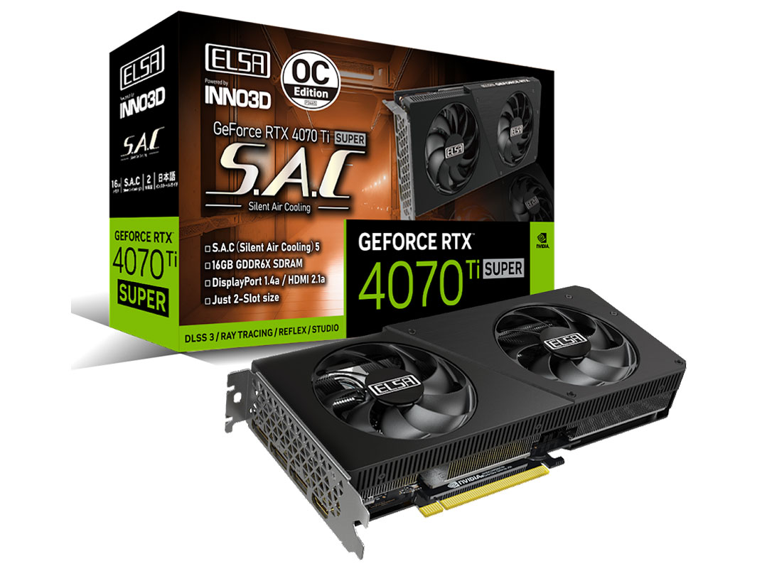 GeForce RTX 4070 Ti SUPER S.A.C OC GD4070TS-16GERSOC