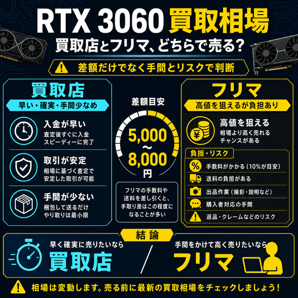 RTX 3060 買取相場